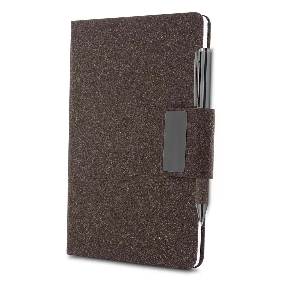 Caderneta com Capa em PU e Fibra de Café ou Chá Personalizada