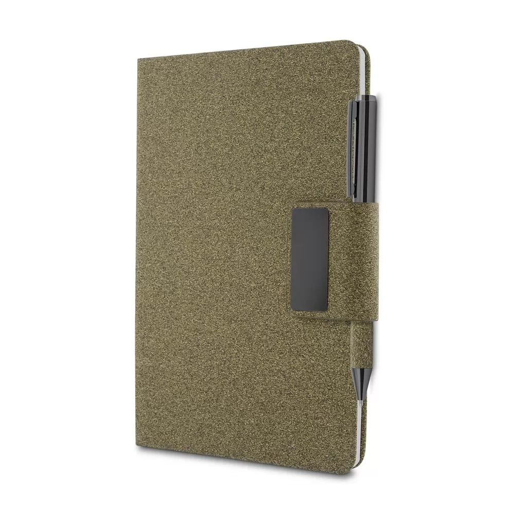 Caderneta com Capa em PU e Fibra de Café ou Chá Personalizada