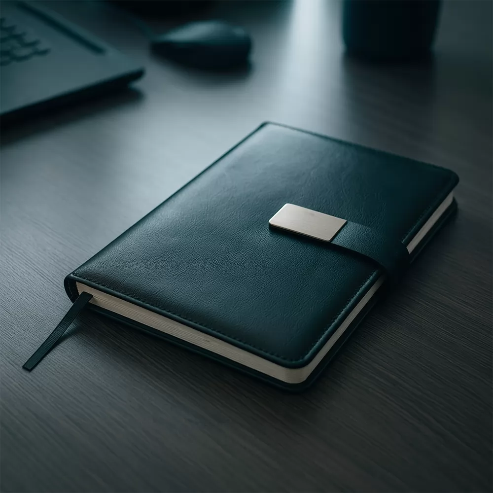 Caderneta Couro Sintético Personalizada