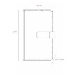 CADERNETA COURO SINTÉTICO Personalizada