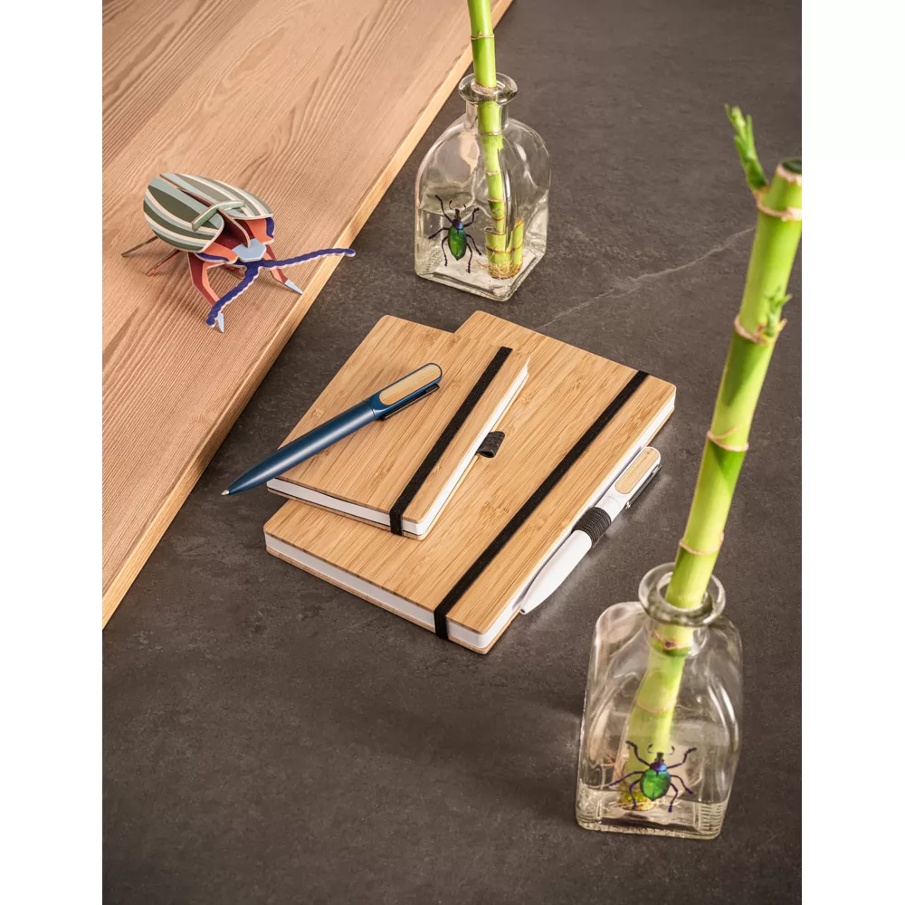 Caderneta de bolso de capa e contracapa em placa de bambu Personalizada