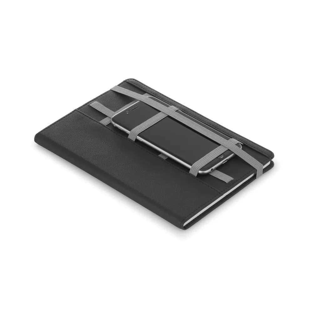 Caderneta em Couro Sintético Com Porta Celular Personalizada