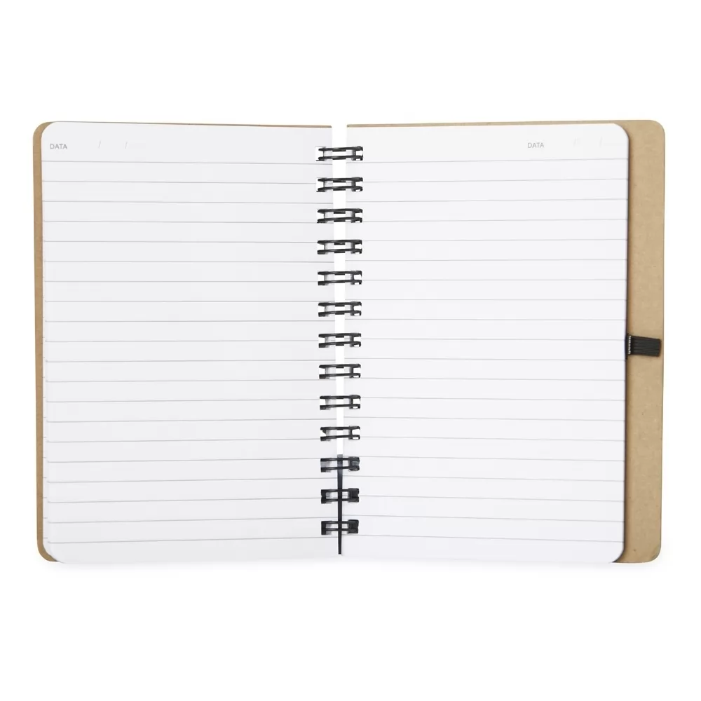 Caderneta em Kraft com Porta Caneta Personalizada