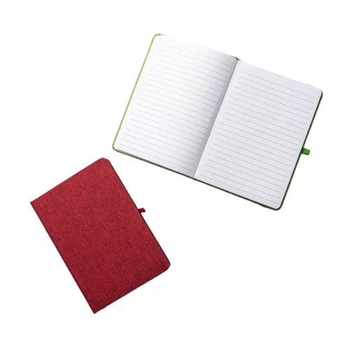 Caderneta em Linho com Porta Caneta Personalizada