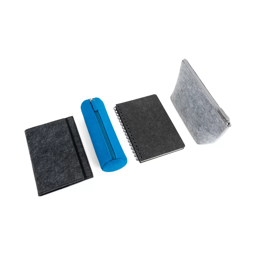 Caderno A5 com Capa em Feltro Reciclado Personalizado