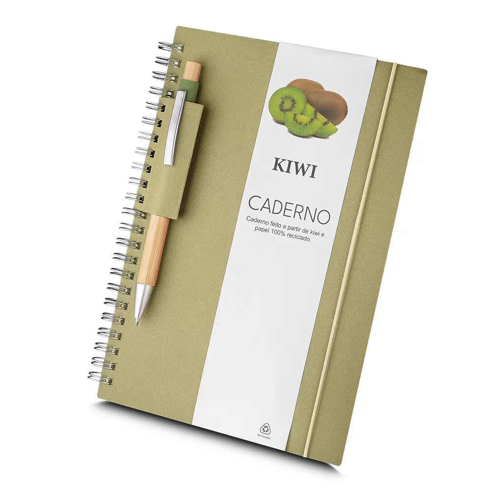 Caderno A5 Papel Reciclado Personalizado