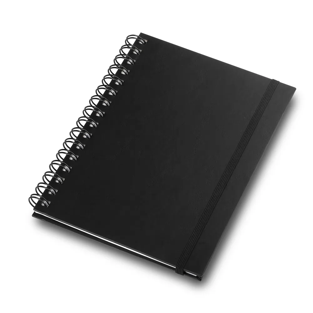 Caderno capa dura com elástico Personalizado