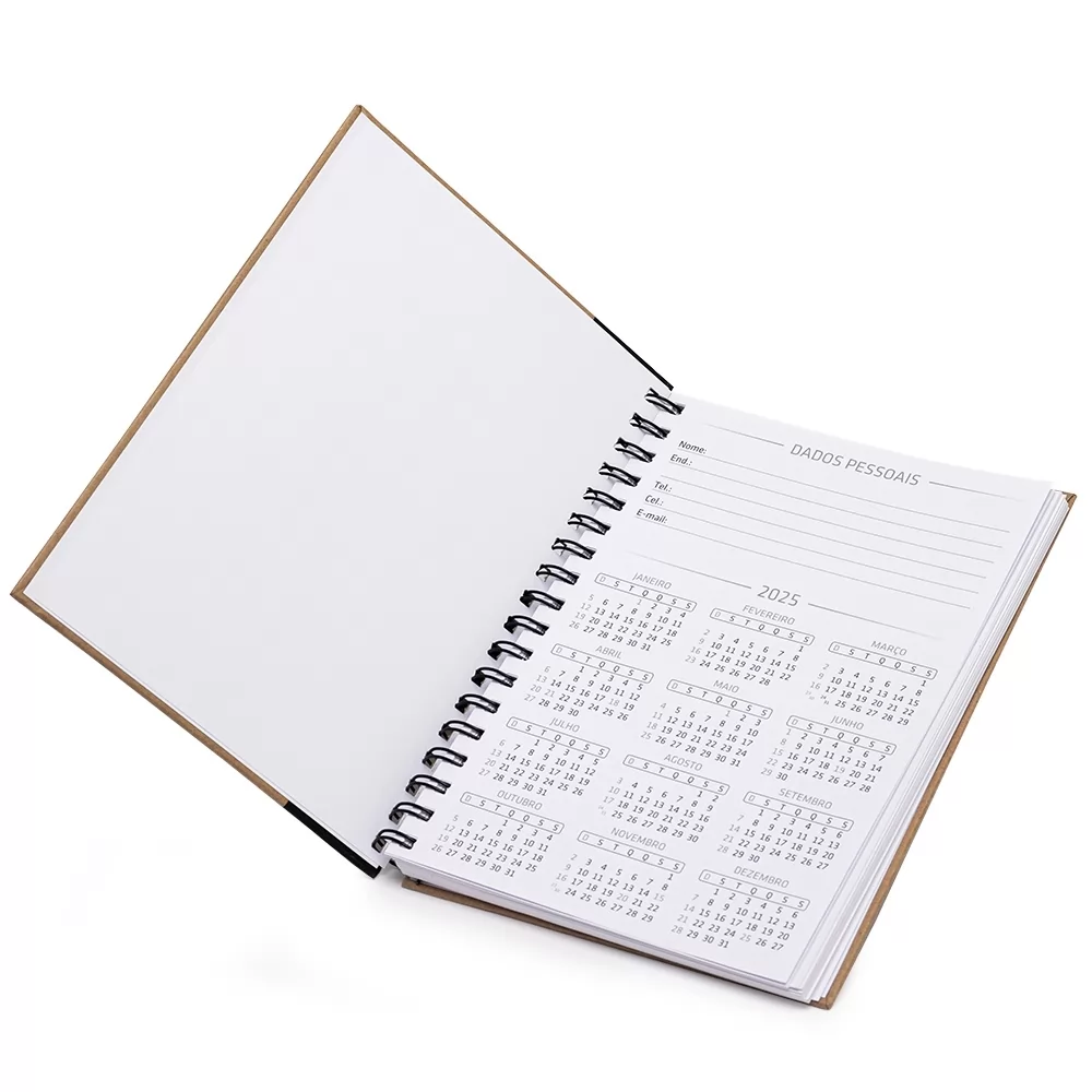 Caderno Capa Kraft Personalizado