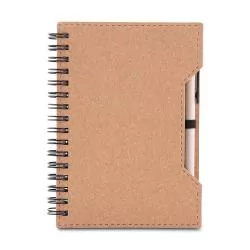 Caderno com Capa de Papelão e Caneta Personalizado Caderno com Capa de Papelão e Caneta Personalizado