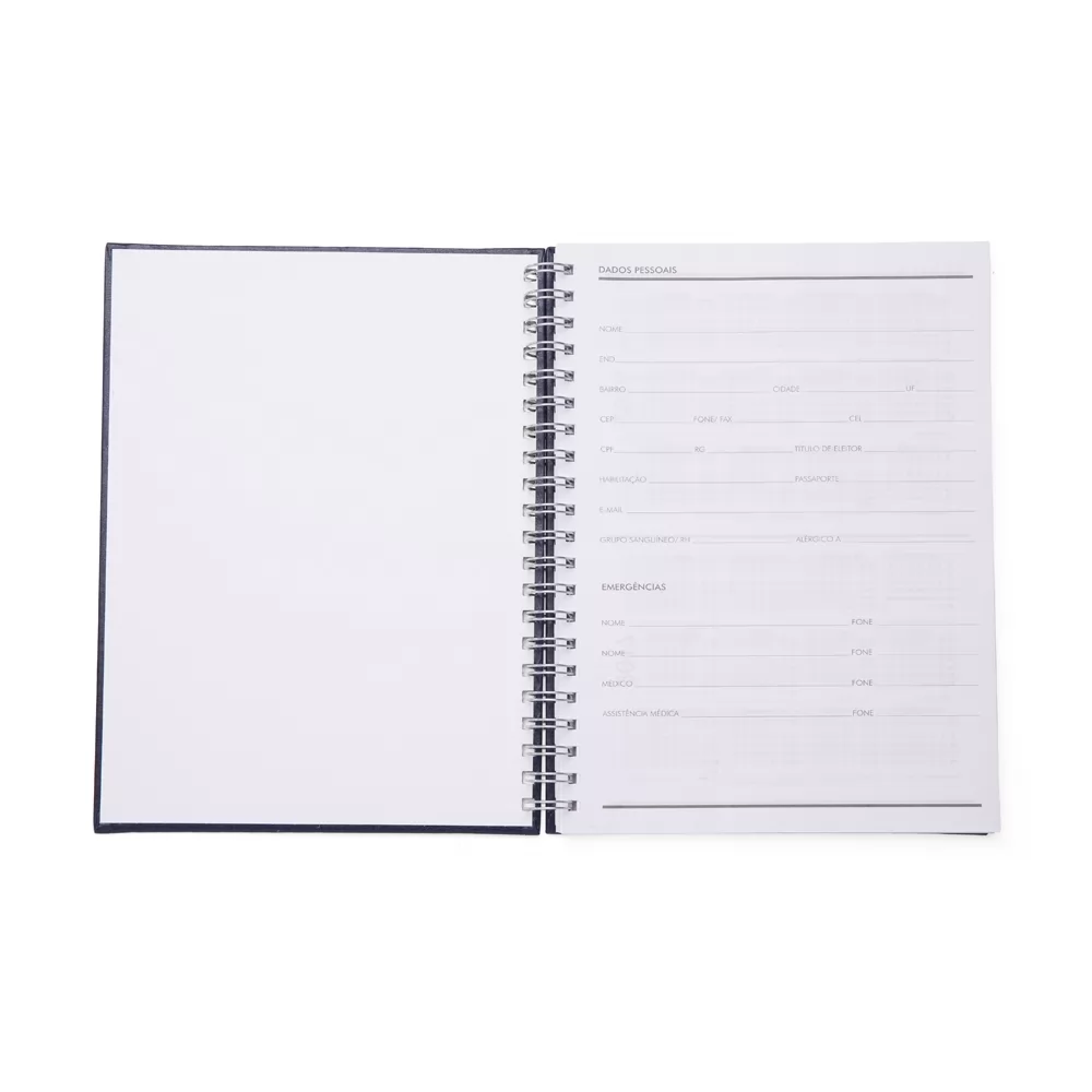 Caderno de Couro Sintético Personalizado