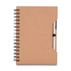 Caderno de Papelão Com Caneta Personalizado 