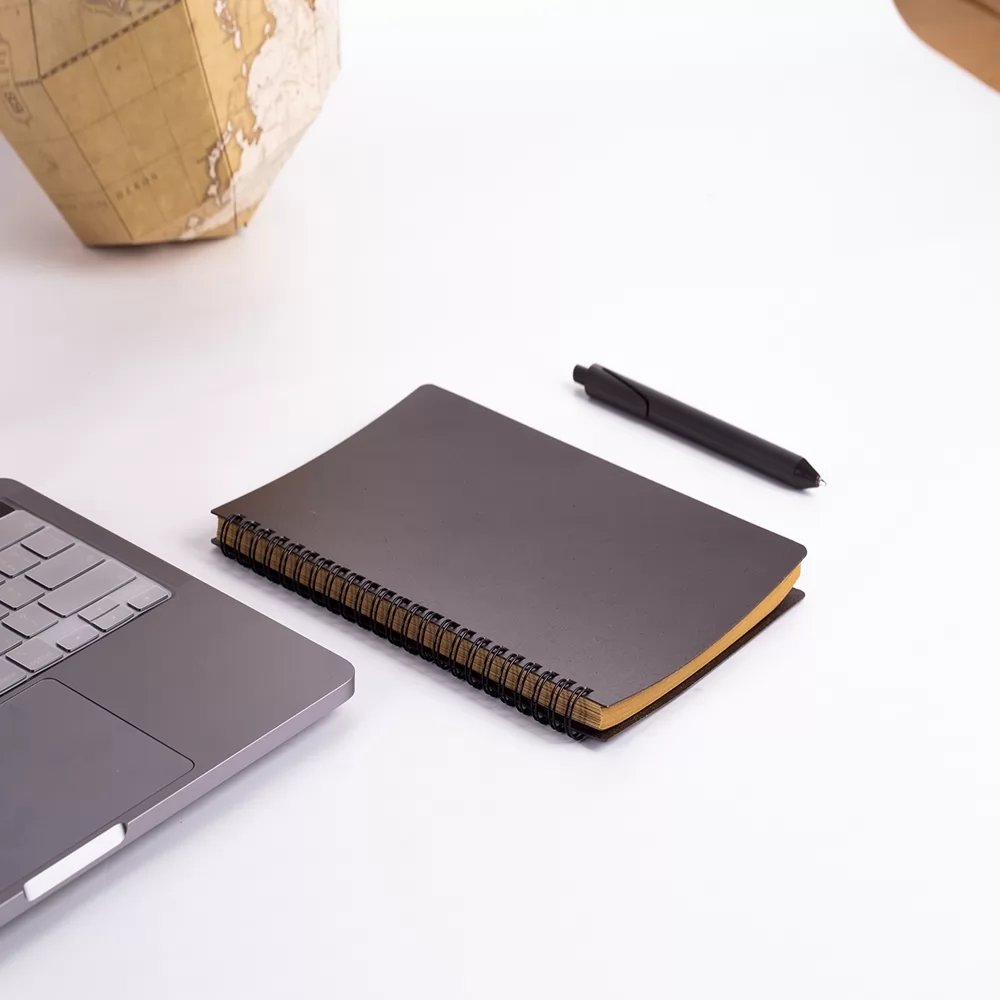 Caderno Ecológico com Caneta Personalizado