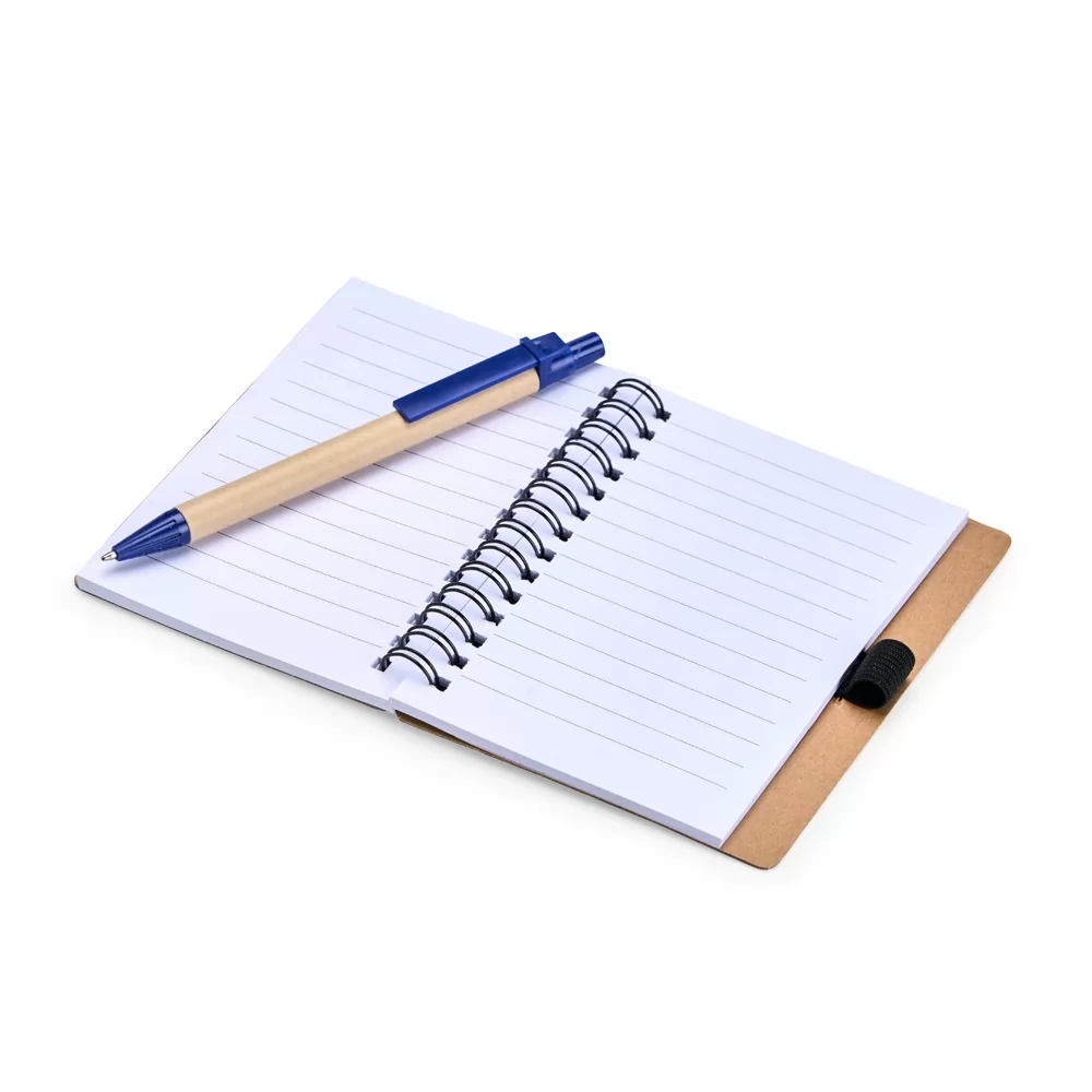 Caderno Ecológico com Caneta Personalizado