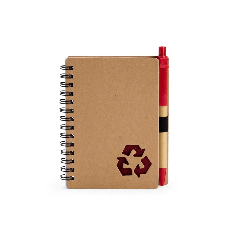 Caderno Ecológico com Caneta Personalizado