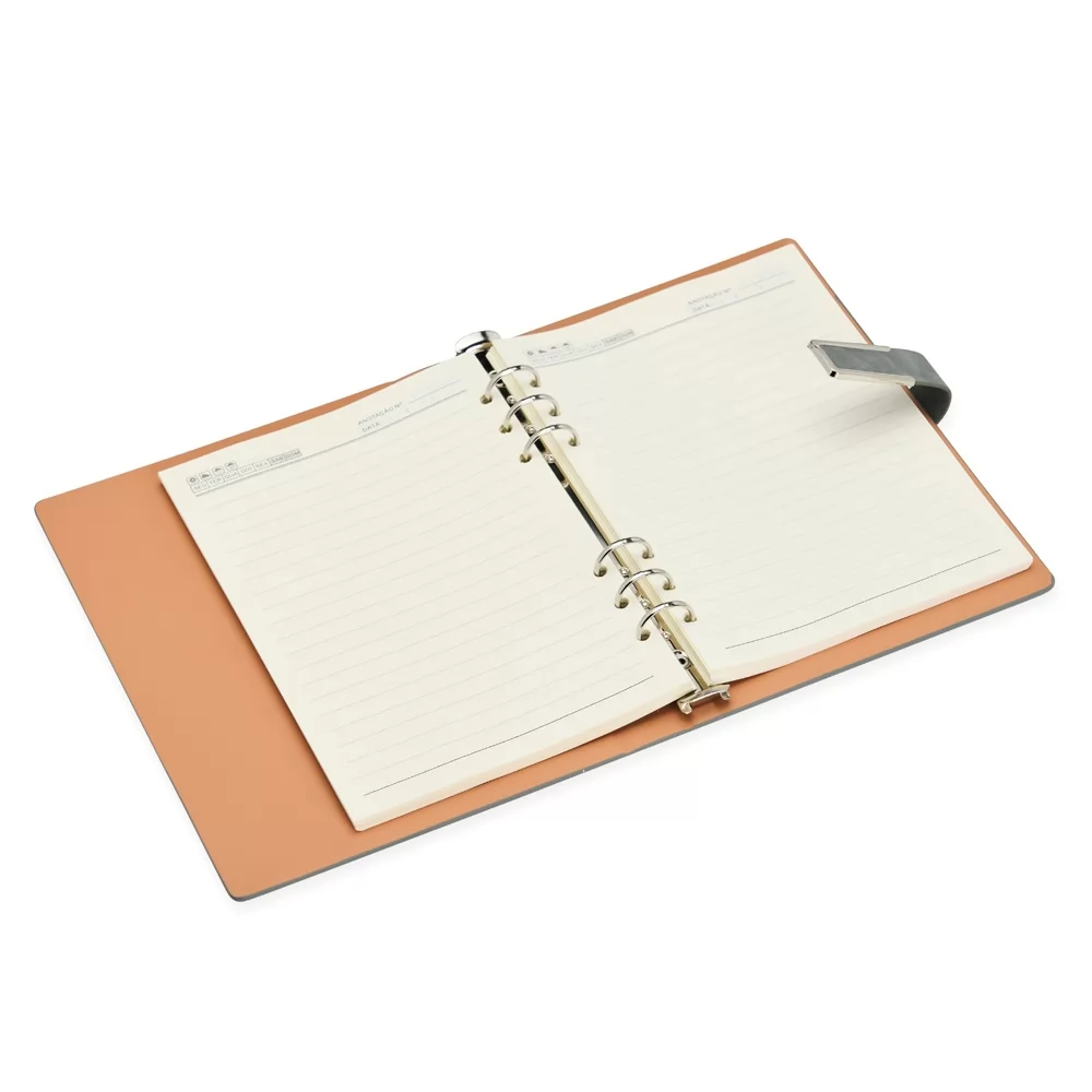 Caderno Fichário PU Personalizado