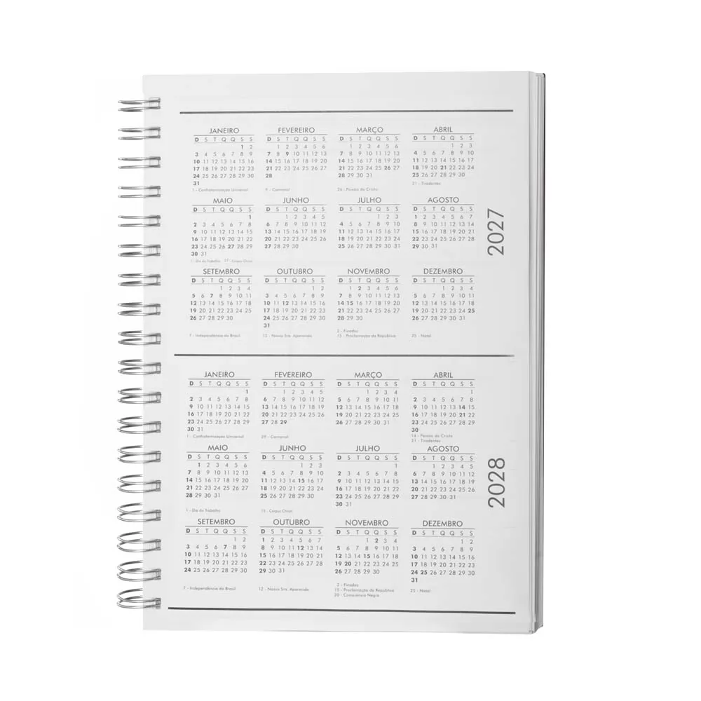 Caderno planner capa em PU Personalizado