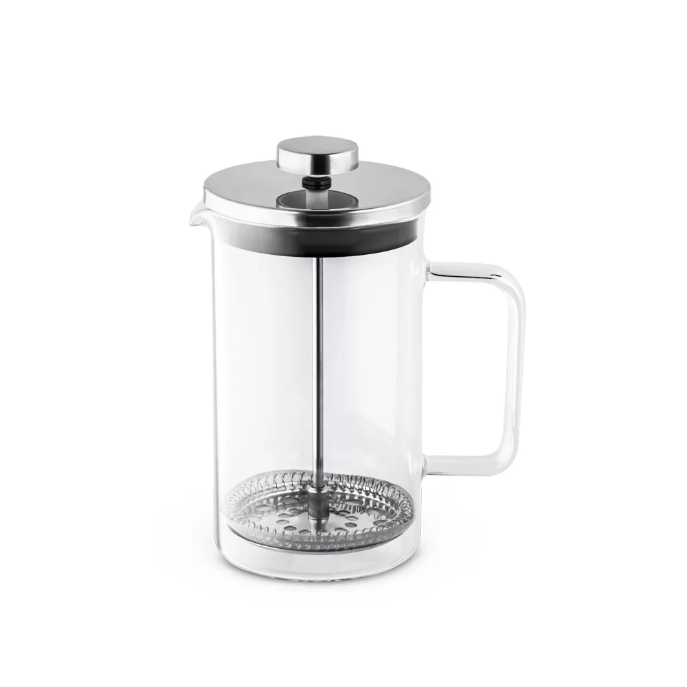 Cafeteira em vidro borossilicato e aço inox 600 mL Personalizada