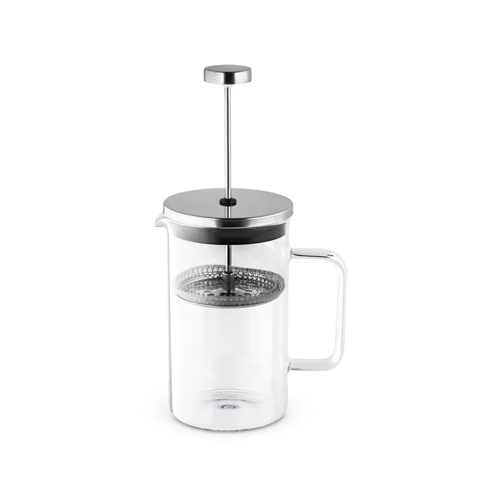 Cafeteira em vidro borossilicato e aço inox 600 mL Personalizada