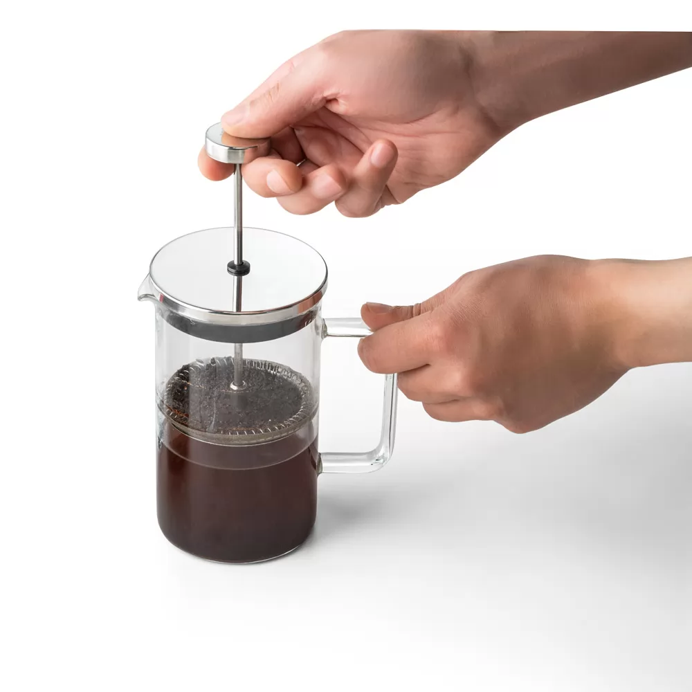 Cafeteira em vidro borossilicato e aço inox 600 mL Personalizada