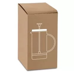Cafeteira em vidro borossilicato e aço inox 600 mL Personalizada