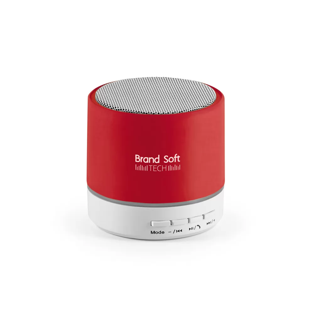 Caixa de som com microfone em ABS Personalizada