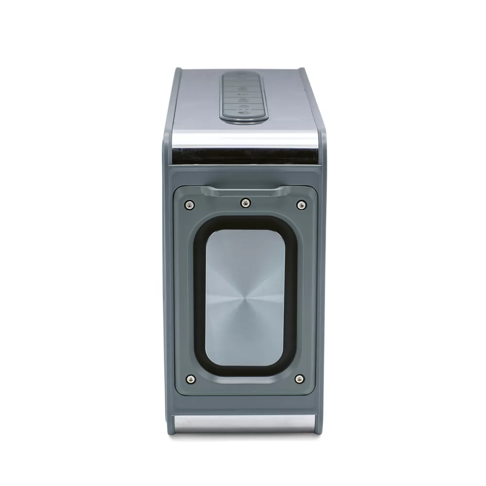 Caixa de som em ABS 100% reciclado com microfone Personalizada