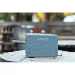Caixa de som em ABS 100% reciclado com microfone Personalizada