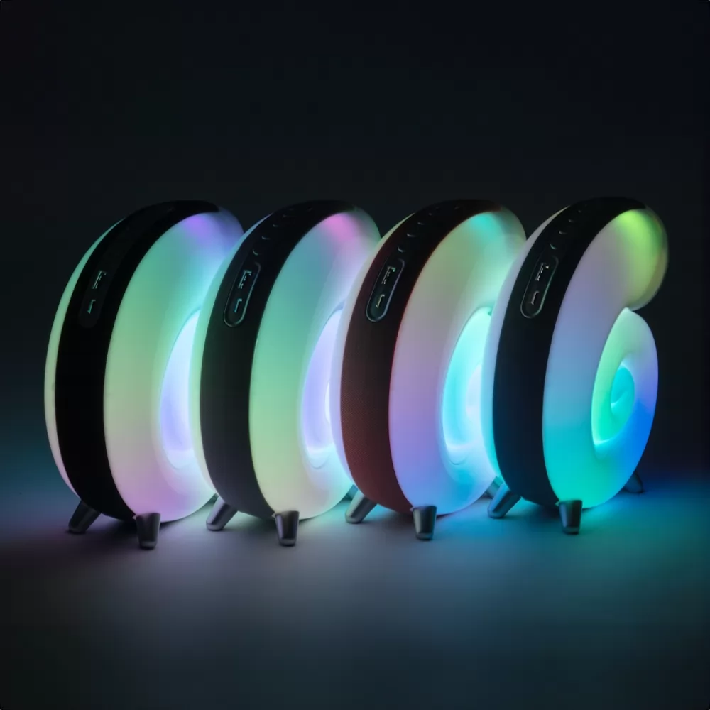 Caixa de Som Multimídia TWS com Luminária RGB Personalizada