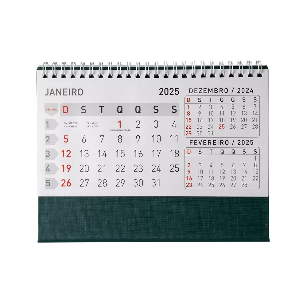 Calendário de Mesa 2025 Personalizado