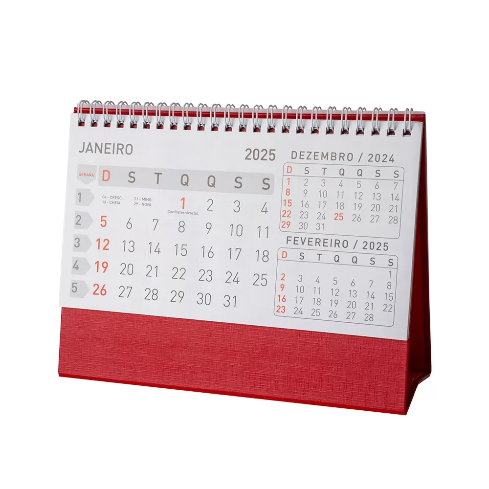 Calendário de Mesa 2025 Personalizado