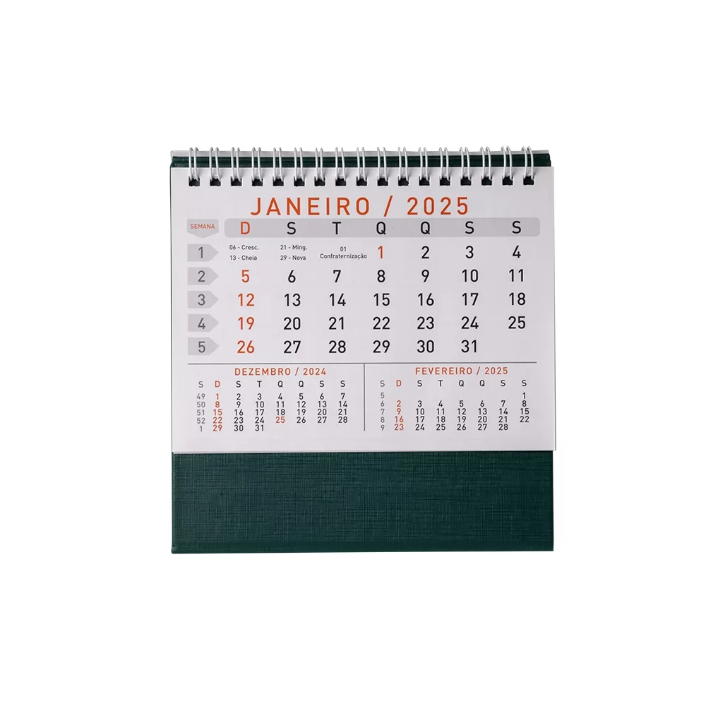 Calendário de Mesa 2025 Personalizado