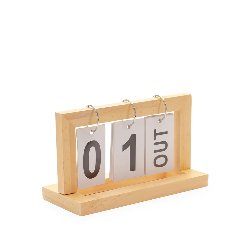 Calendário Permanente Madeira Personalizado