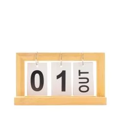 Calendário Permanente Madeira Personalizado