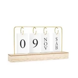 Calendário Permanente MDF com Alça de Ferro Personalizado