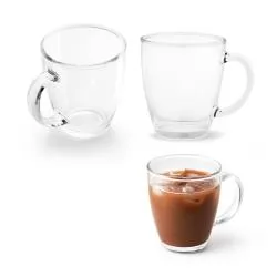Caneca de Vidro 390 Ml Personalizada  Caneca de Vidro 390 Ml Personalizada