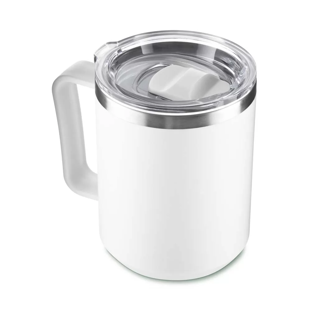 CANECA TÉRMICA COM EXTERIOR DE PLÁSTICO PP 450 ML Personalizada