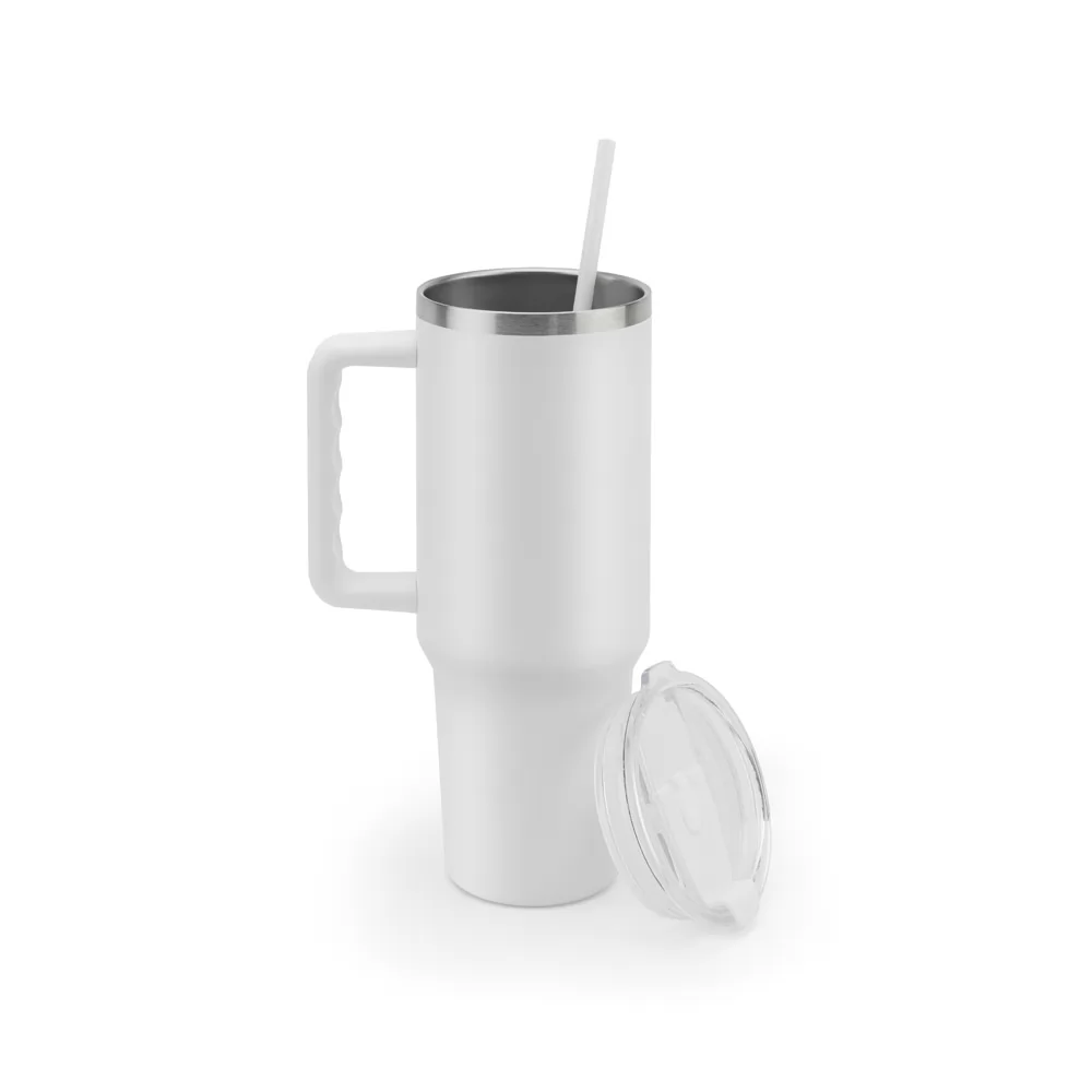 Caneca Térmica em Aço Inox Reciclado 1,2 Litros Personalizada