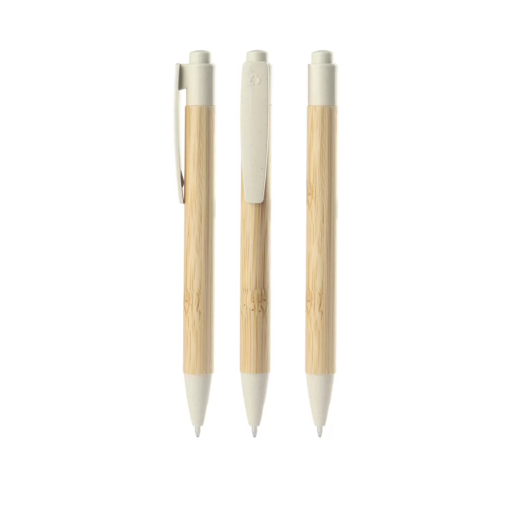 Caneta de Bambu Personalizada