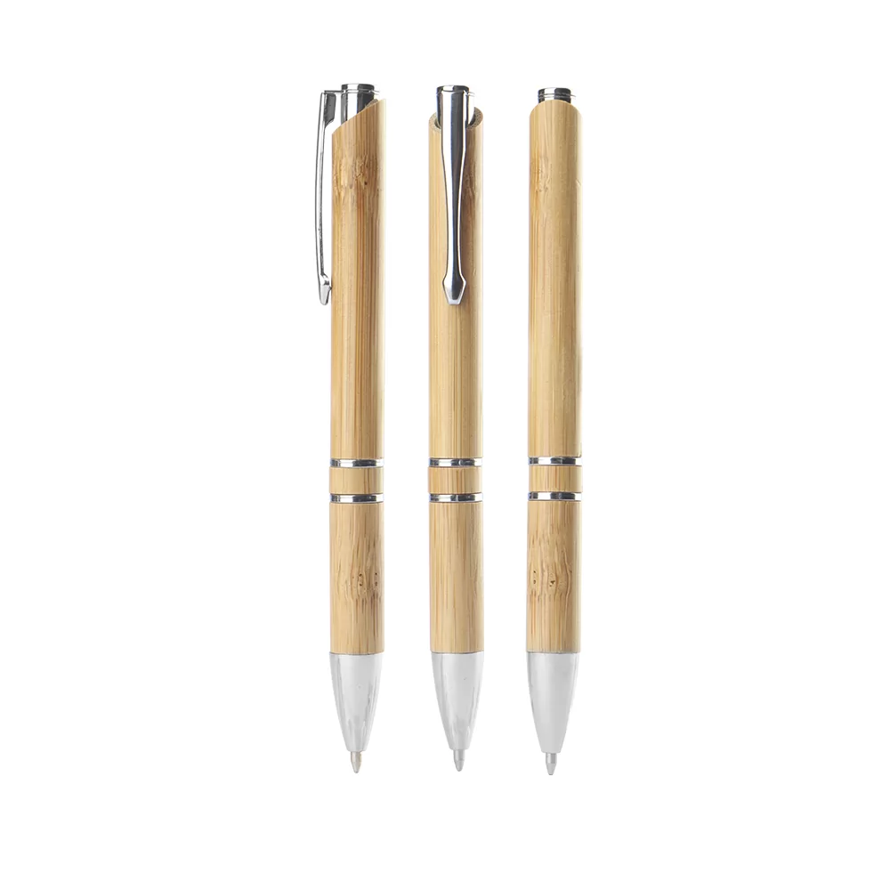Caneta de Bambu Personalizada