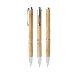 Caneta de Bambu Personalizada 