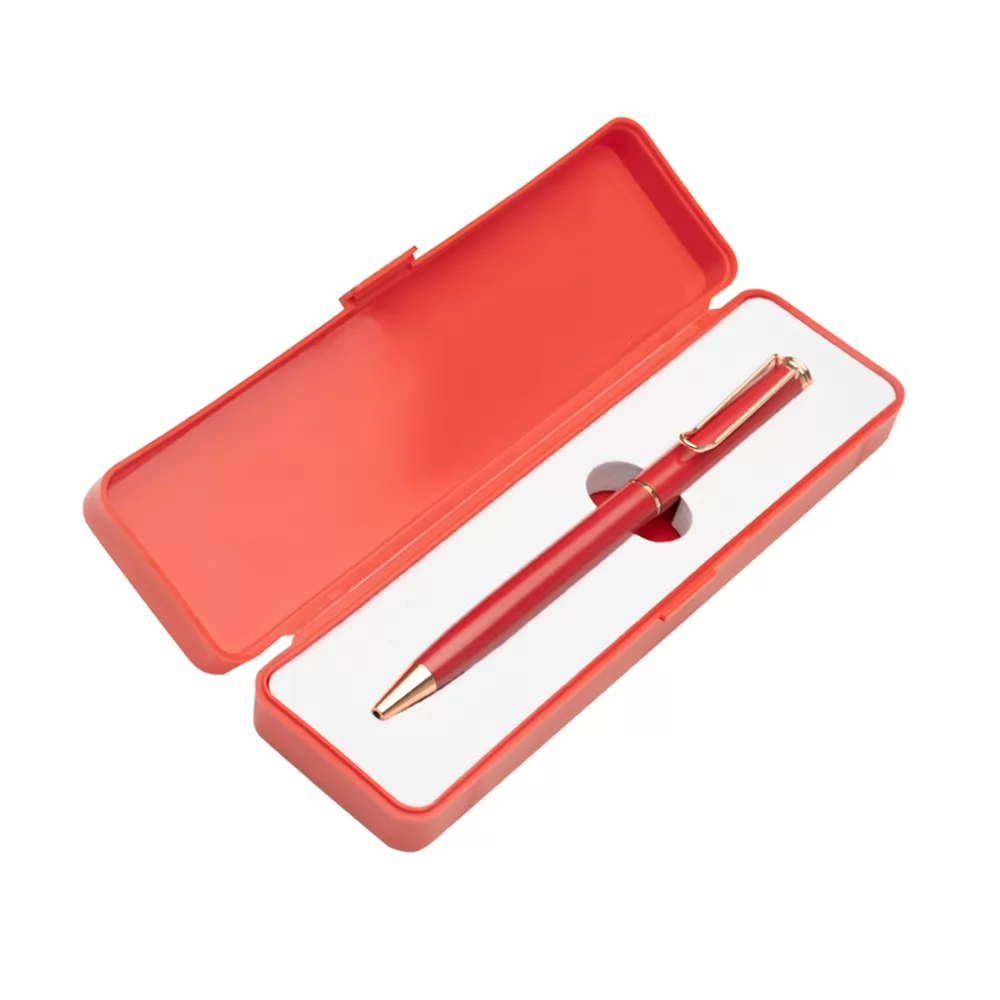 Caneta de Metal com Estojo plástico Personalizada