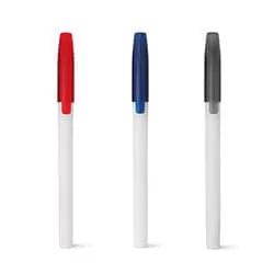 Caneta Plástica Com Tampa Personalizada 