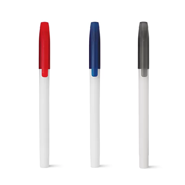 Caneta Plástica com Tampa Personalizada