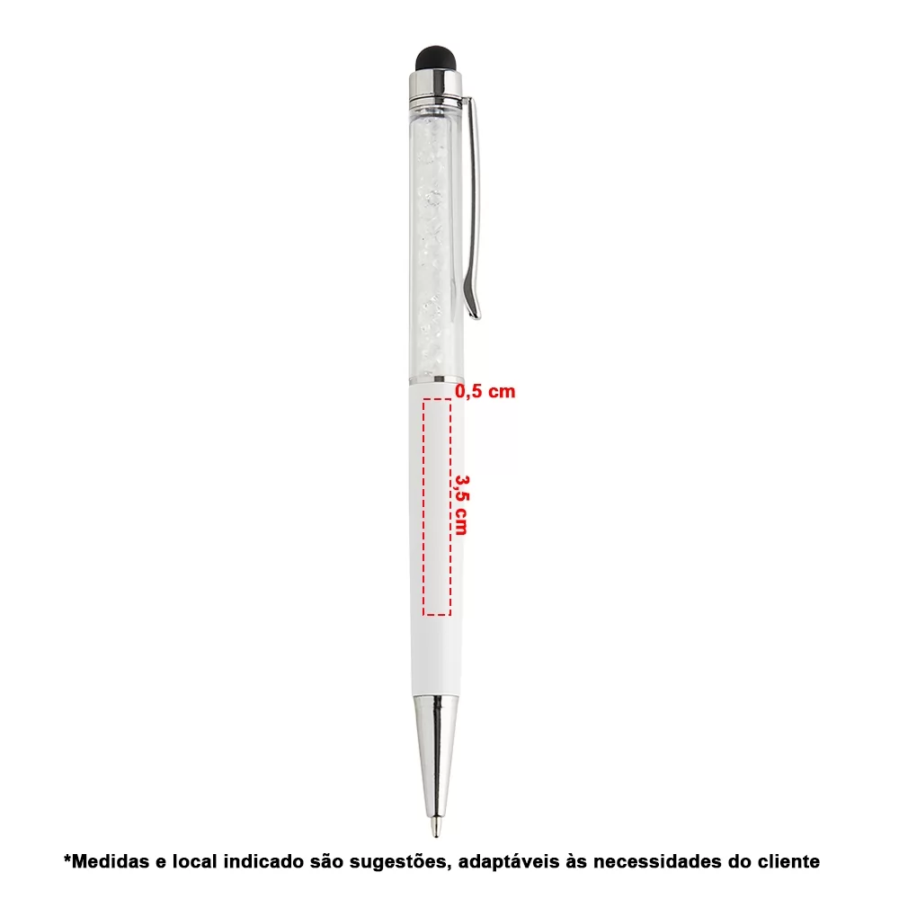 Caneta Plástica Touch Personalizada