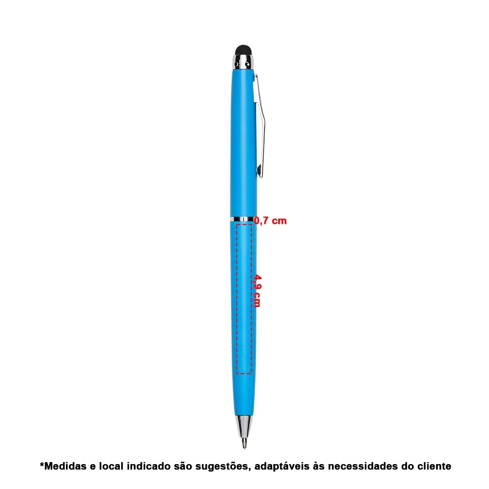 Caneta Plástica Touch Personalizada