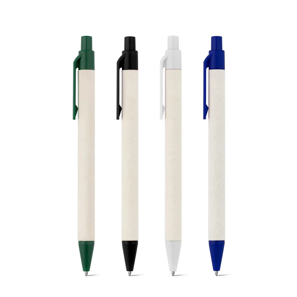 Caneta Produzida Através de Pacotes de Leite Reciclados Personalizada