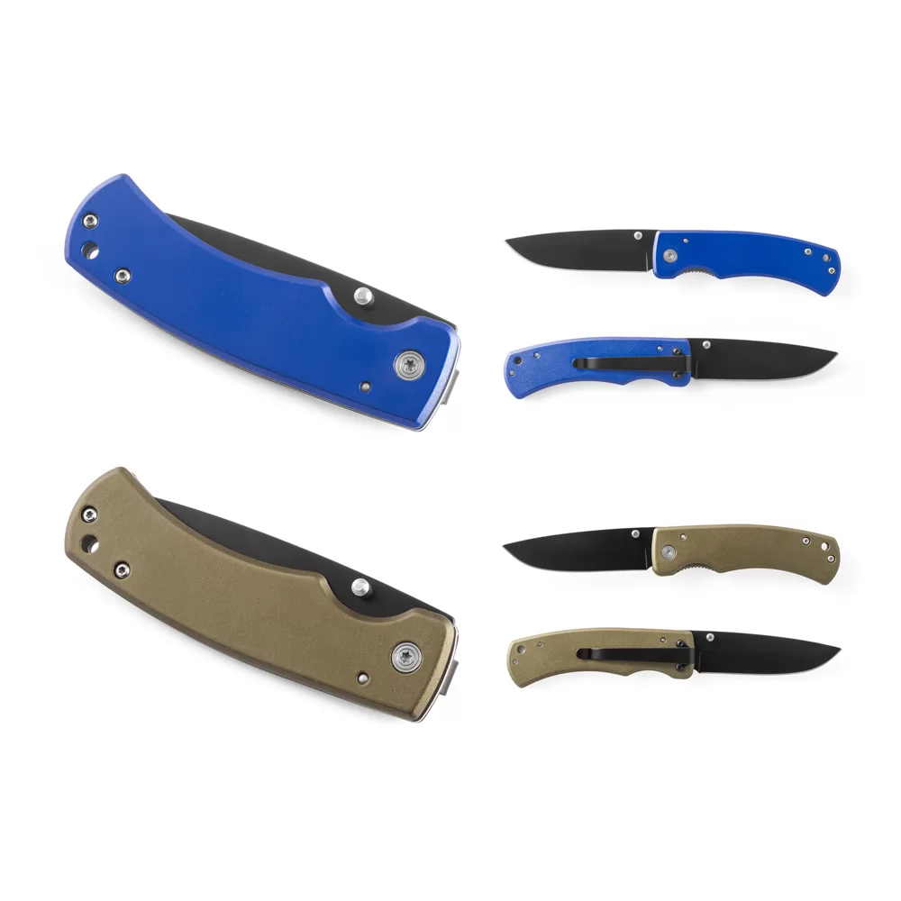 Canivete em aço inox e metal Personalizado