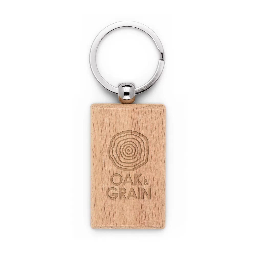Chaveiro de Madeira de Faia Personalizado