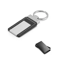Chaveiro de Metal Com Couro Personalizado  Chaveiro de Metal Com Couro Personalizado