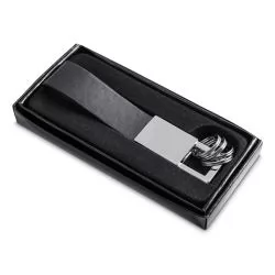 Chaveiro de Metal com Couro Personalizado